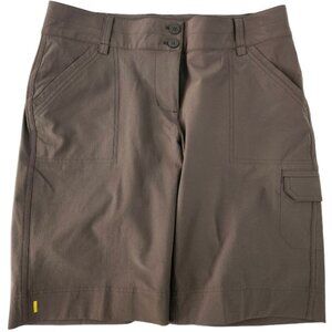 Lole Bermuda Shorts UPF 50+ Stretch Quick Dry Water Repellent Brown Womens 10